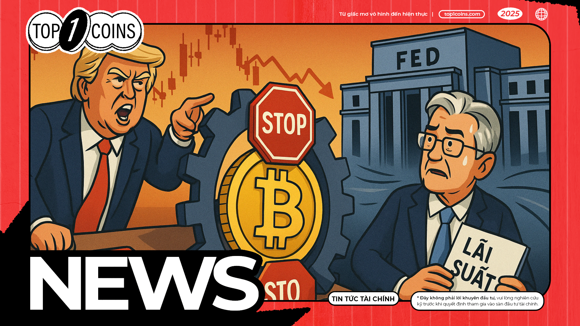 Bitcoin "đứng bánh" ở mức 85.000 đô la khi Trump tăng áp lực lên Powell của Fed