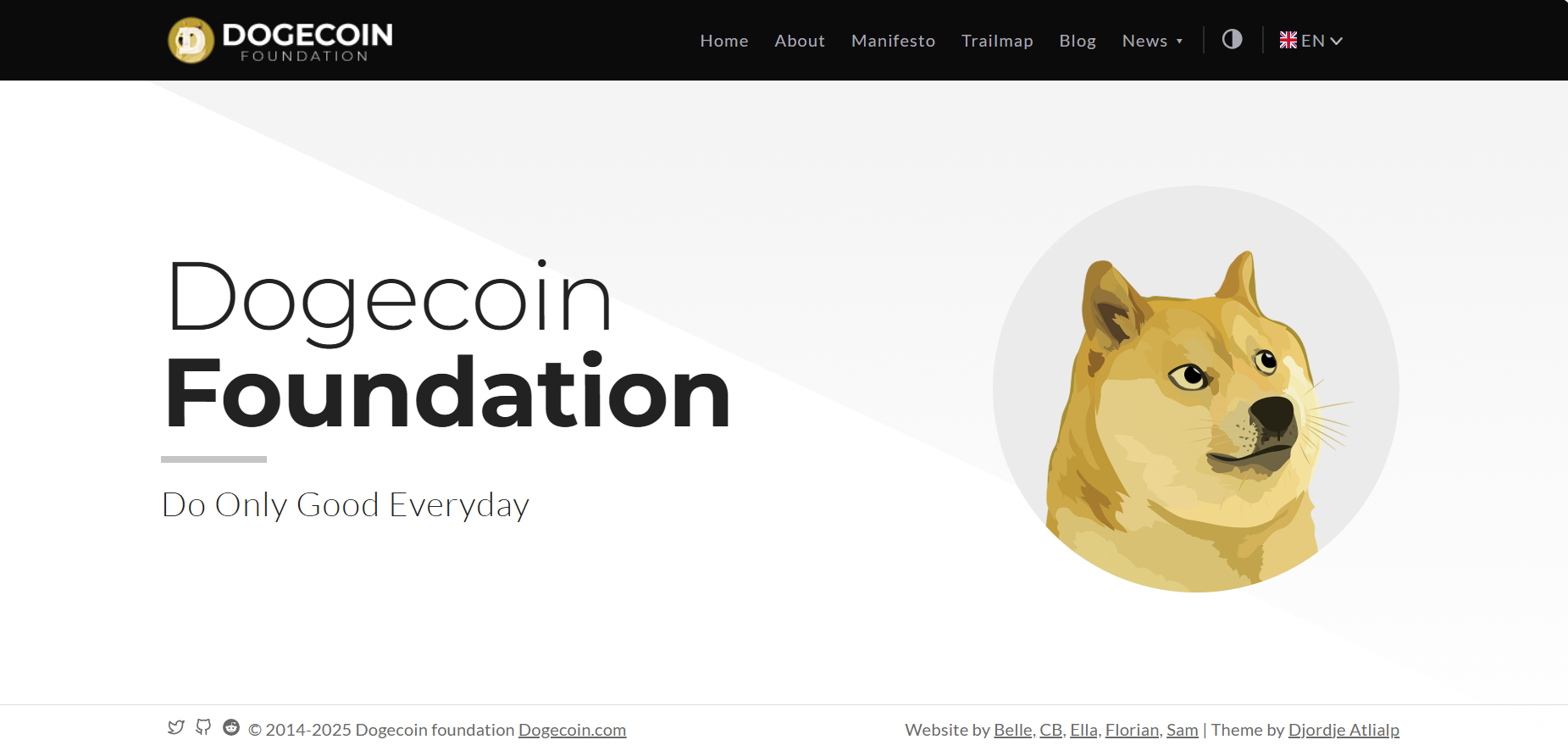 Trang chủ Dogecoin Foundation Trang chủ Dogecoin Foundation