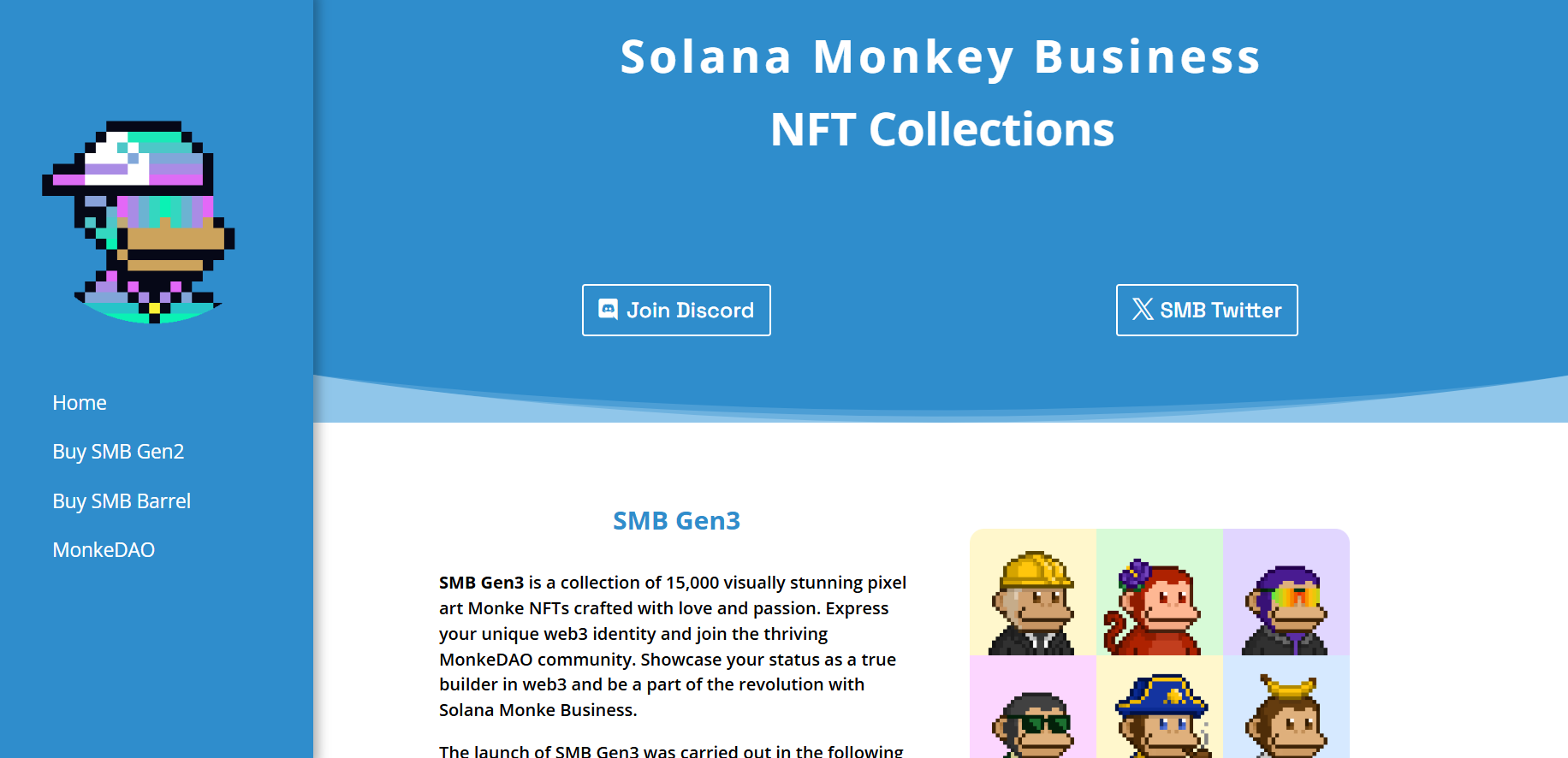 Trang chủ Solana Monkey Business Trang chủ Solana Monkey Business