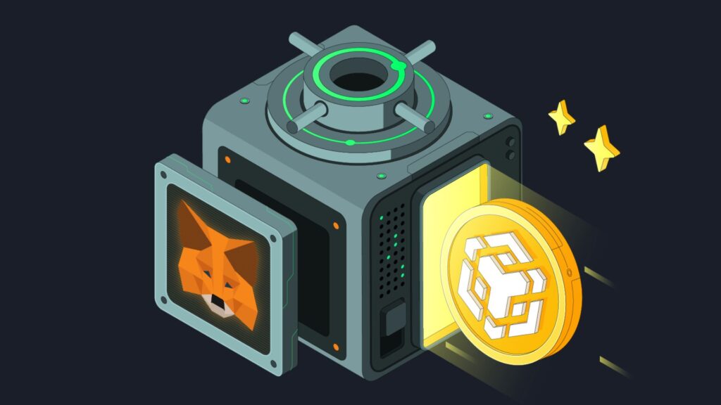 Hệ sinh thái Binance Smart Chain (BNB Chain) với ba mảng chính Games & NFTs, DeFi, và Infrastructure