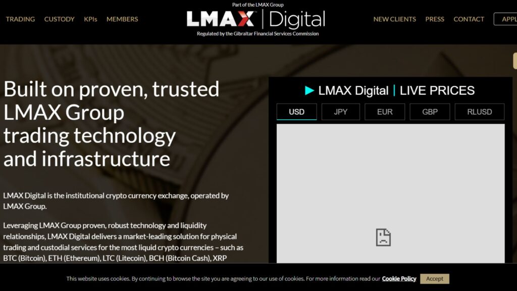Sàn LMAX Digital là gì? Đánh giá LMAX Digital chuyên sâu 2 LMAX Digital chỉ hỗ trợ một số coin lớn như BTC, ETH, SOL, LTC, BCH, XRP