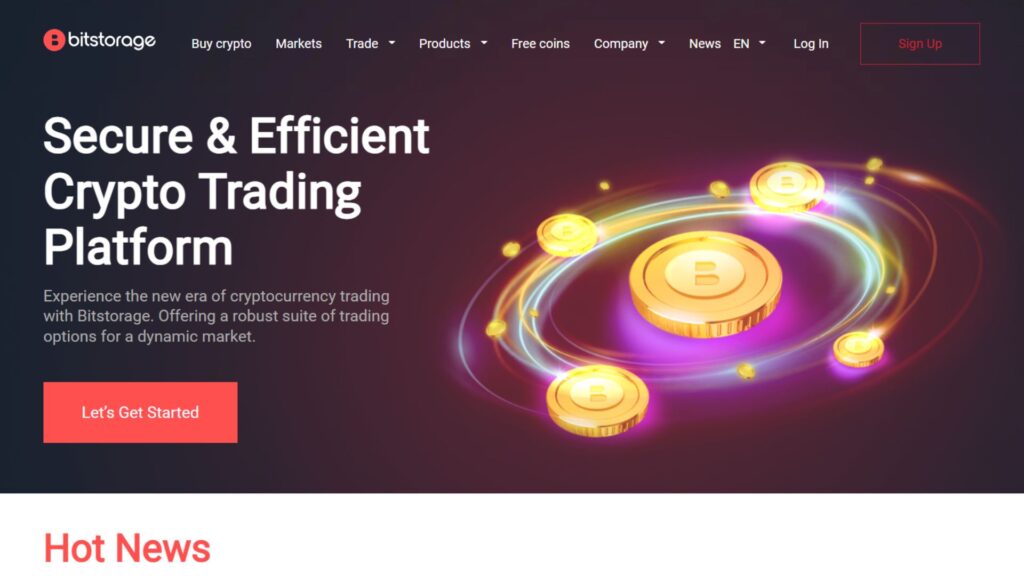 Sàn BitStorage là gì? Đánh giá BitStorage chuyên sâu 1 Trang web chính của sàn Bíttorage